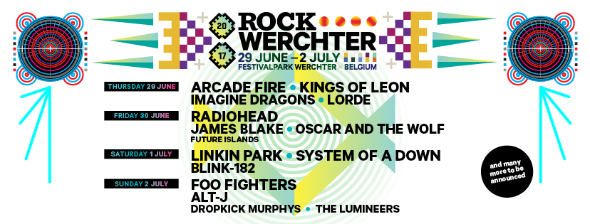 , Lorde, James Blake, The Lumineers, Dropkick Murphys en Future Islands worden toegevoegd aan affiche Rock Wechter!