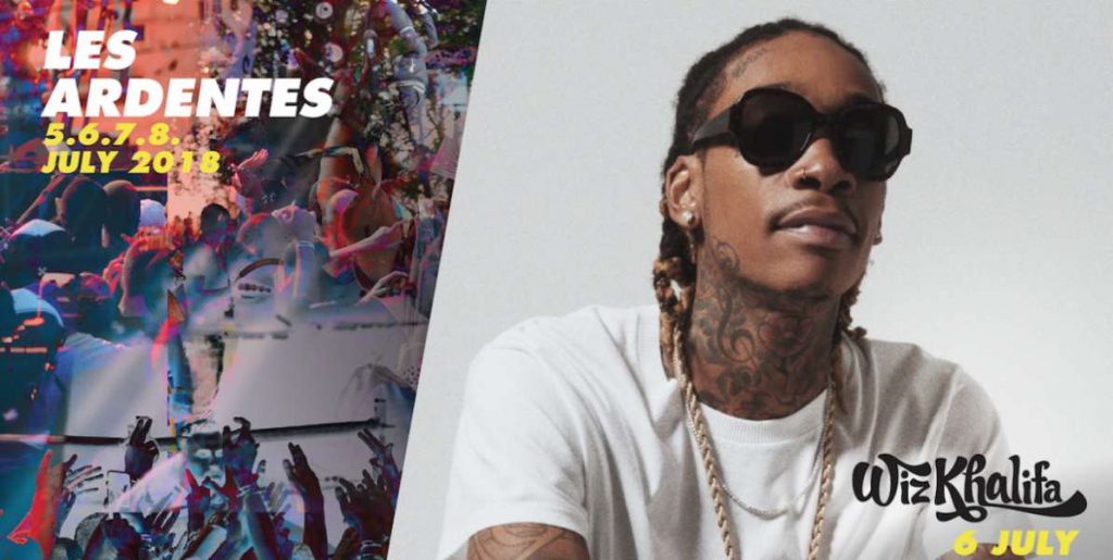 , Wiz Khalifa headliner @ Les Ardentes op 6 juli!