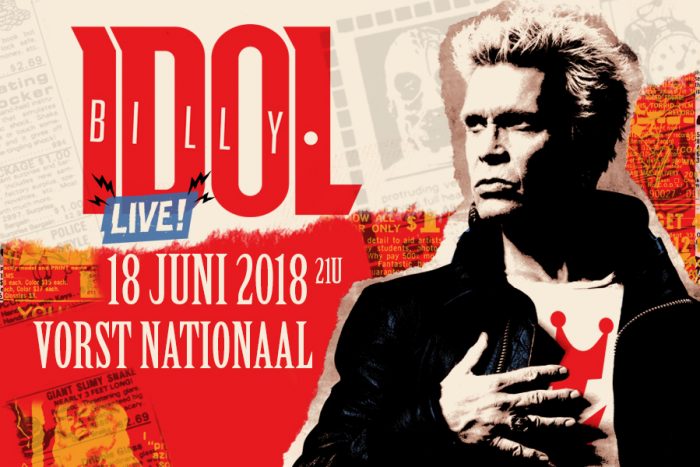 Billy Idol op 18 juni naar Vorst Nationaal!