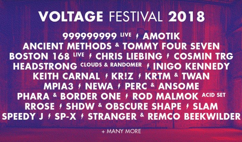 Straffe affiche voor Voltage Festival @ Transfo-site in Zwevegem!