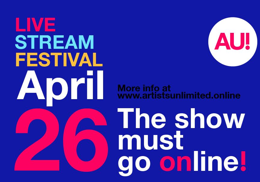 , Artists Unlimited lanceert festival via livestream!