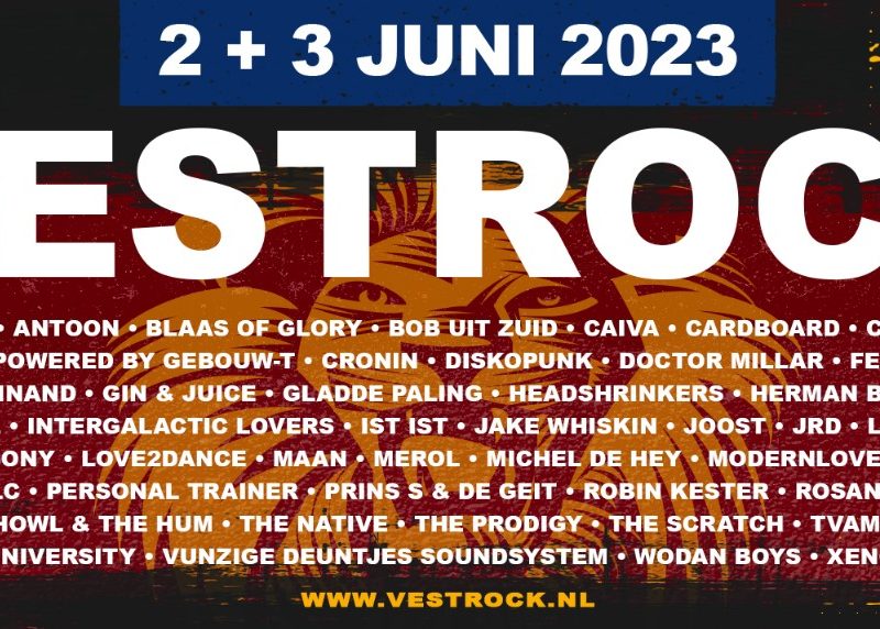 Met toevoeging van 20 acts is programma VESTROCK 2023 compleet!