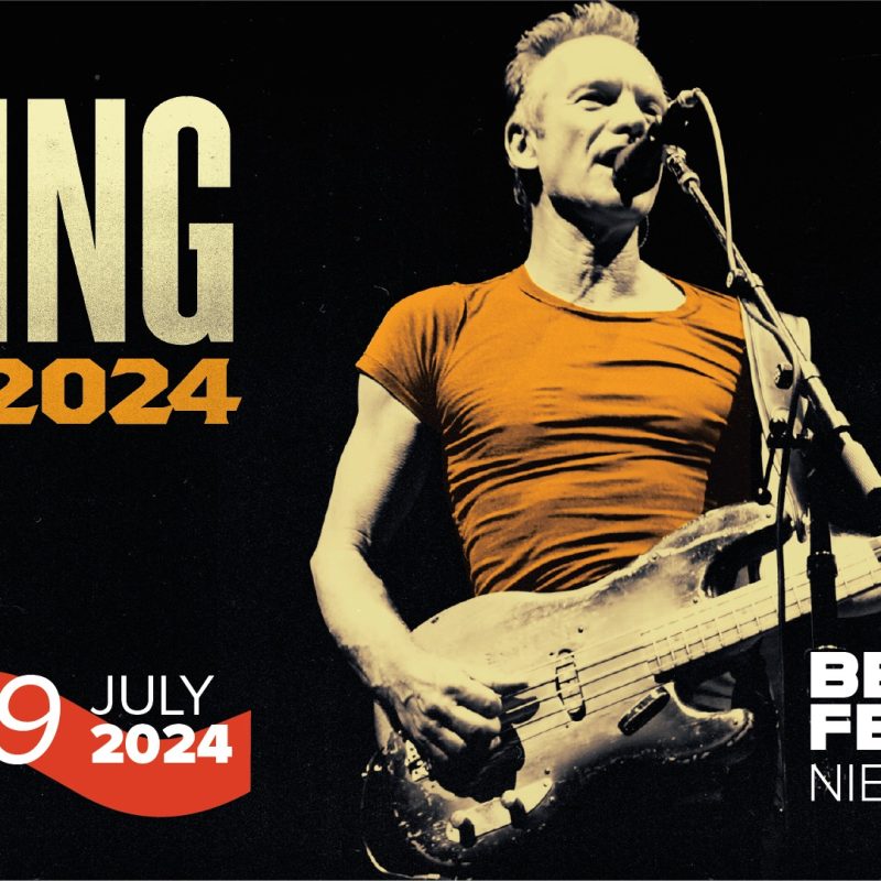 Sting is headliner voor Beach Festival Nieuwpoort op vrijdag 19 juli 2024!