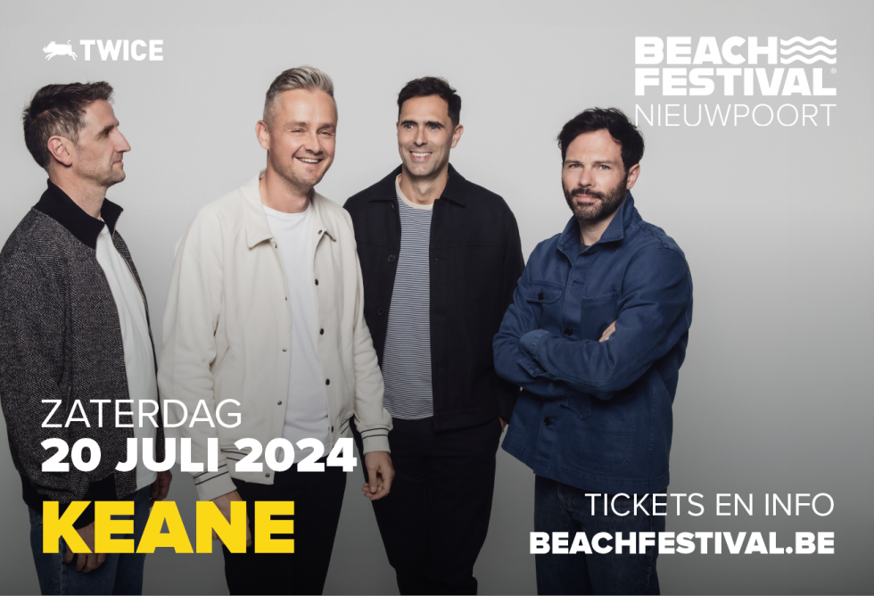 , <strong>Keane, Dave Stewart &amp; Loreen op Beach Festival Nieuwpoort!</strong>